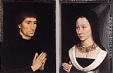 Hans Memling Canvas Paintings - Tommaso Portinari and his Wife
